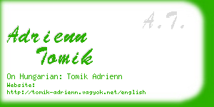 adrienn tomik business card